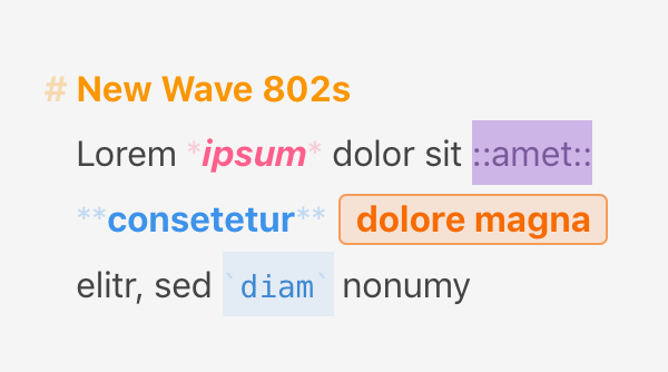 Editor Theme “New Wave 802s“ by Anonymous