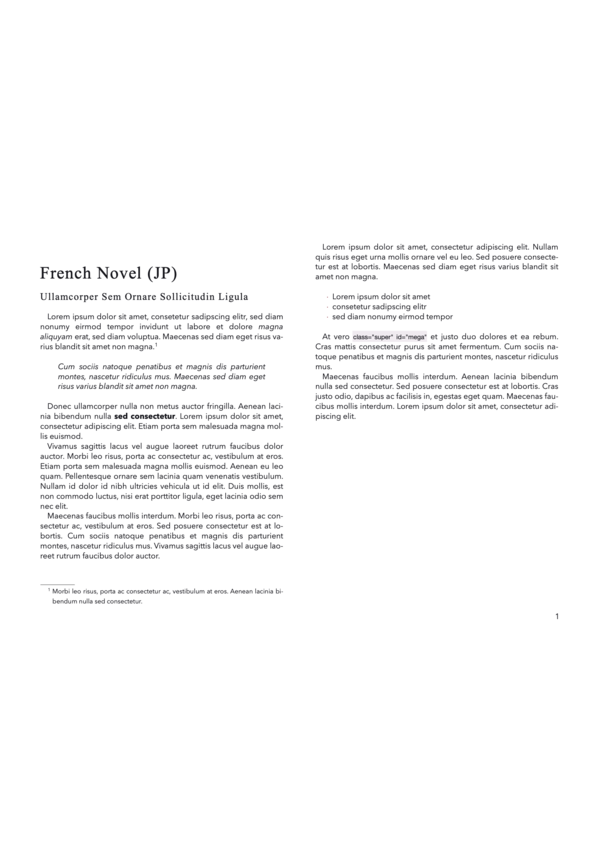 Export Style “French Novel (JP)“ by Justin Park